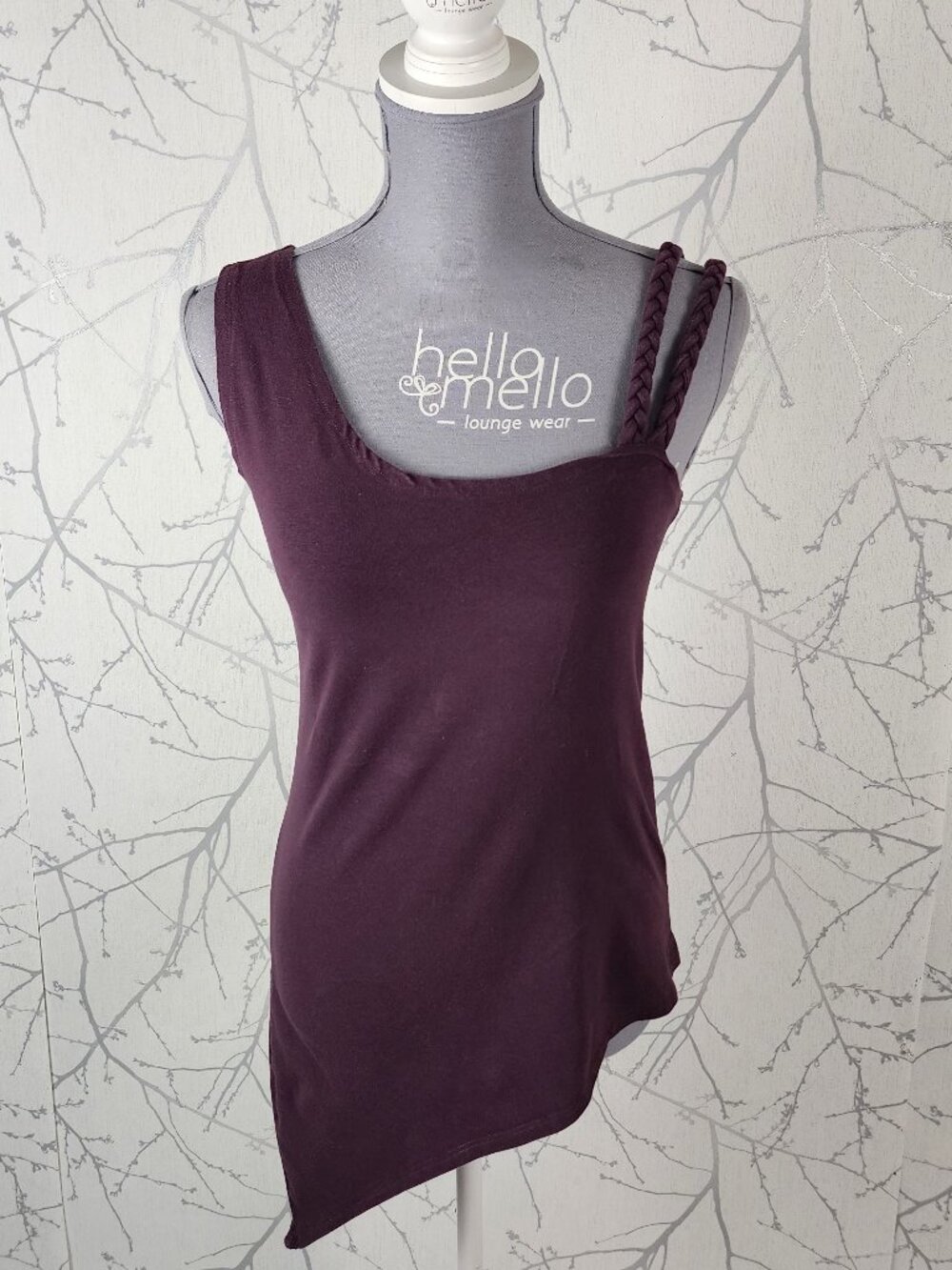 Mahadevi Hemp Organic Cotton Stretch Jersey Asymmetrical Tank